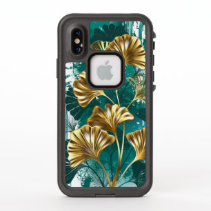 Branche avec Feuilles d'or Ginko Biloba