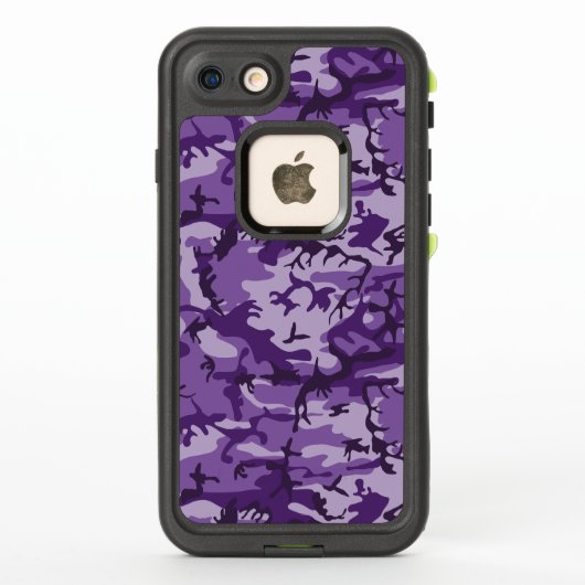 Coque LifeProof Pour iPhone Camouflage Violet, Militaire, Armée (Dos)
