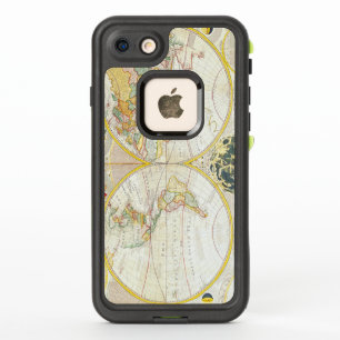 Carte antique vintage du monde