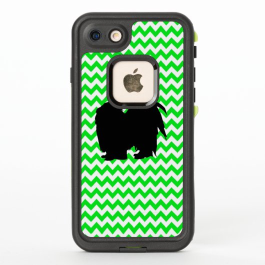 Coque LifeProof Pour iPhone Chevron vert irlandais avec Shih Tzu (Dos)