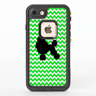 Chevron vert irlandais avec silhouette de caniche