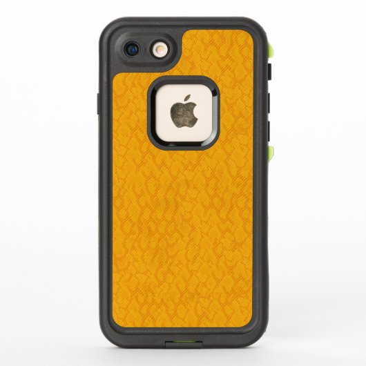 Coque LifeProof Pour iPhone Conception de la peau de serpent jaune et orange (Dos)