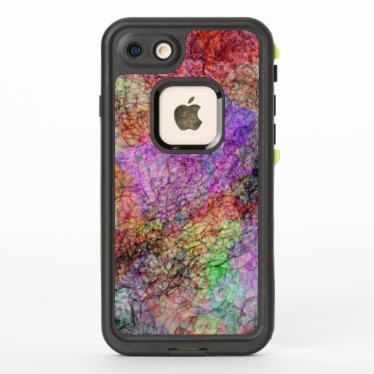 Coque LifeProof Pour iPhone Couleurs mélancoliques du violet rose vert jaune S (Dos)