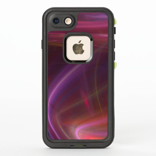 Coque LifeProof Pour iPhone Courants De Frottement Violet Et Rose Abstraits (Dos)