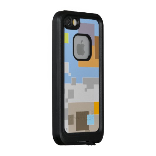 Coque LifeProof Pour iPhone Création de Motif Abstrait (Dos/Droite)