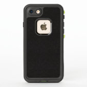 Coque LifeProof Pour iPhone Cuir noir fin et texturé (Dos)