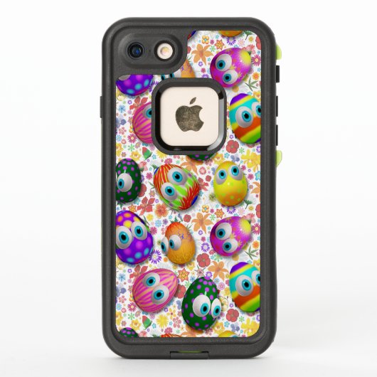 Coque LifeProof Pour iPhone Cute and Funny Easter Eggs Cartoon (Dos)
