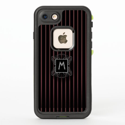 Coque LifeProof Pour iPhone Design moderne et monogramme (Dos)