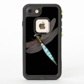 Coque LifeProof Pour iPhone Dragonfly numérique sur Black (Dos)