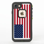 Coque LifeProof Pour iPhone Drapeau américain (Dos)