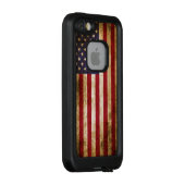 Coque LifeProof Pour iPhone Drapeau américain affligé par cru (Dos/Droite)