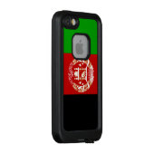 Coque LifeProof Pour iPhone Drapeau de l'Afghanistan patriotique (Dos/Droite)