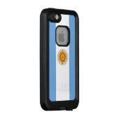 Coque LifeProof Pour iPhone Drapeau patriotique argentin (Dos/Droite)
