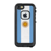 Coque LifeProof Pour iPhone Drapeau patriotique argentin (Dos)