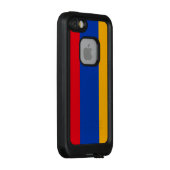 Coque LifeProof Pour iPhone Drapeau patriotique arménien (Dos/Droite)