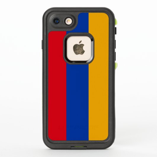 Coque LifeProof Pour iPhone Drapeau patriotique arménien (Dos)