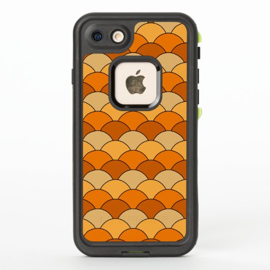 Coque LifeProof Pour iPhone Écailles de dragon, éventails, vagues, Seigaiha, o (Dos)