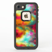 Coque LifeProof Pour iPhone Éclosion de l'arc-en-ciel de pluie Abstraite (Dos)