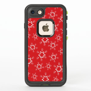 Flèches de neige, Flakes rouges et blancs, Neige