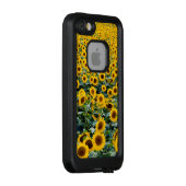 Coque LifeProof Pour iPhone Fleurs de soleil, Wisconsin field (Dos/Droite)