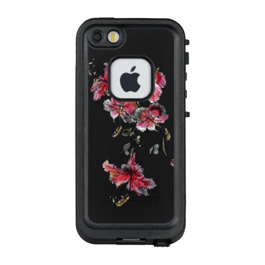 Coque LifeProof Pour iPhone Fleurs tropicales de ketmie (Dos)