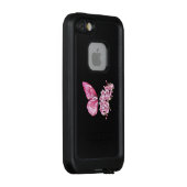 Coque LifeProof Pour iPhone Flower Butterfly (Dos/Droite)