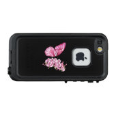 Coque LifeProof Pour iPhone Flower Butterfly (Dos Horizontal)