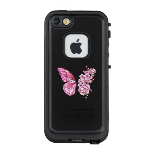 Coque LifeProof Pour iPhone Flower Butterfly (Dos)