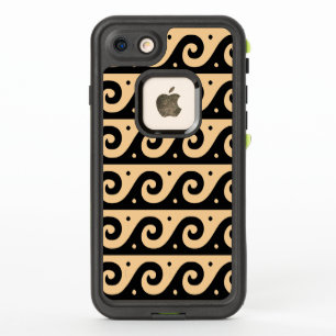 Fret grec, Motif d'onde méditerranéen, Brown