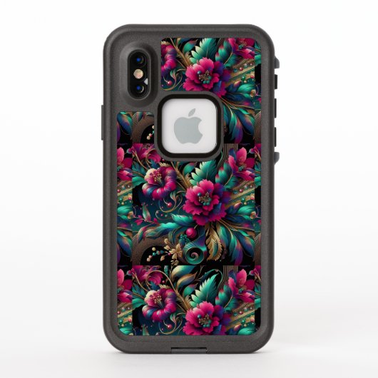 Coque LifeProof Pour iPhone Fusion florale dynamique (Dos)