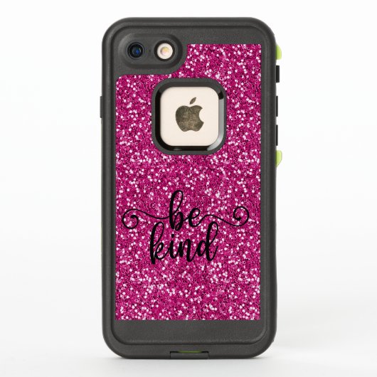 Coque LifeProof Pour iPhone glitter case, be kind (Dos)