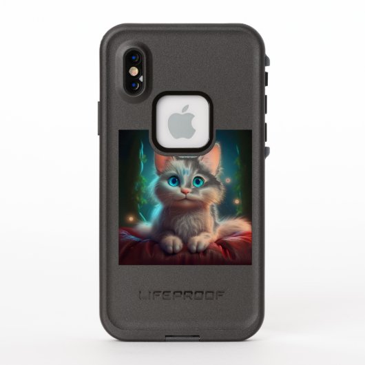 Coque LifeProof Pour iPhone Image D'Imaginaire D'Un Jeune Chat Albino (Dos)