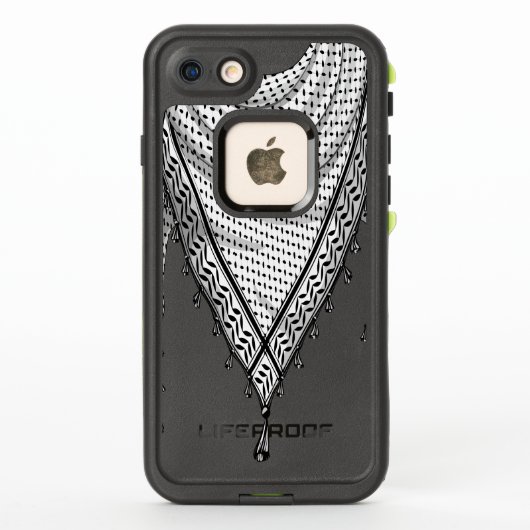 Coque LifeProof Pour iPhone Keffiyeh Écharpe palestinienne tissu traditionnel (Dos)
