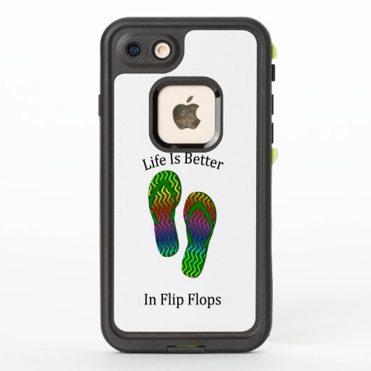 Coque LifeProof Pour iPhone La Vie Est Meilleure En Tournesol (Dos)