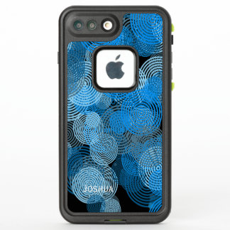 Le bleu se développe en spirales l'iPhone 7 de