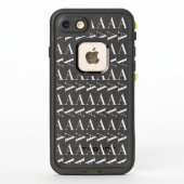 Coque LifeProof Pour iPhone Lettre initiale A monogramme (Dos)