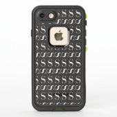 COQUE LifeProof POUR iPhone  LETTRE INITIALE MONÂTRE S (Dos)