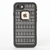 COQUE LifeProof POUR iPhone  LETTRE INITIALE MONOGRAPHIQUE B (Dos)