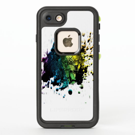 Coque LifeProof Pour iPhone Lion arc-en-ciel (Dos)