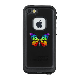 Coque LifeProof FRÄ’ Pour iPhone SE/5/5s Monarque papillon arc-en-ciel