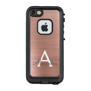 Coque LifeProof FRÄ’ Pour iPhone SE/5/5s Monogramme en acier inoxydable rose Rose Rose Rose