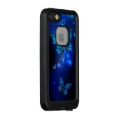 Coque LifeProof Pour iPhone Morpho Butterfly in the Dark Background (Dos/Droite)