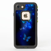 Coque LifeProof Pour iPhone Morpho Butterfly in the Dark Background (Dos)