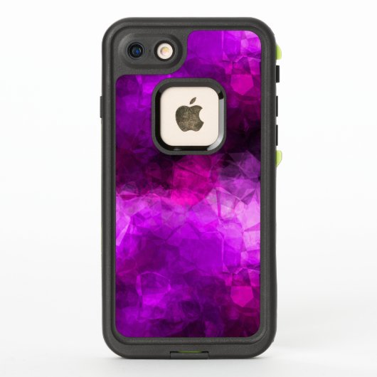 Coque LifeProof Pour iPhone Motif Abstrait de purples géométriques (Dos)