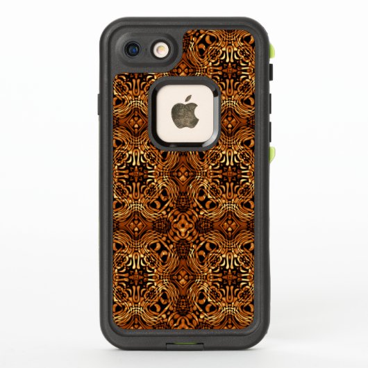 Coque LifeProof Pour iPhone Motif Abstrait Fluide Fluide de Bright Gold (Dos)