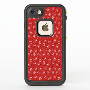 Motif de rose en rouge