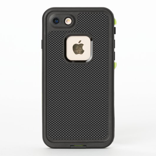 Coque LifeProof Pour iPhone Motif élégant en argent sur noir (Dos)