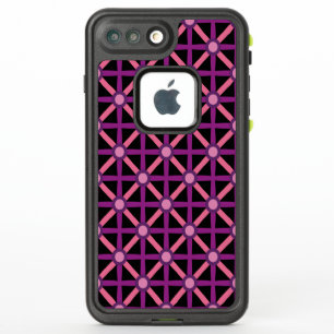 Motif rose et violet funky