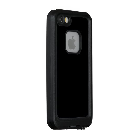 Coque LifeProof Pour iPhone Noir, tout simplement élégant (Dos/Droite)