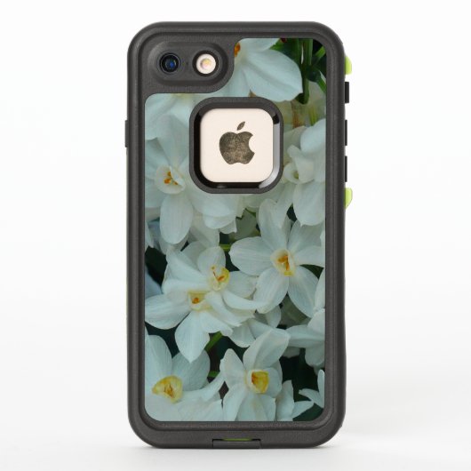 Coque LifeProof Pour iPhone Paperwhite Narcissus Fleurs blanches délicates (Dos)